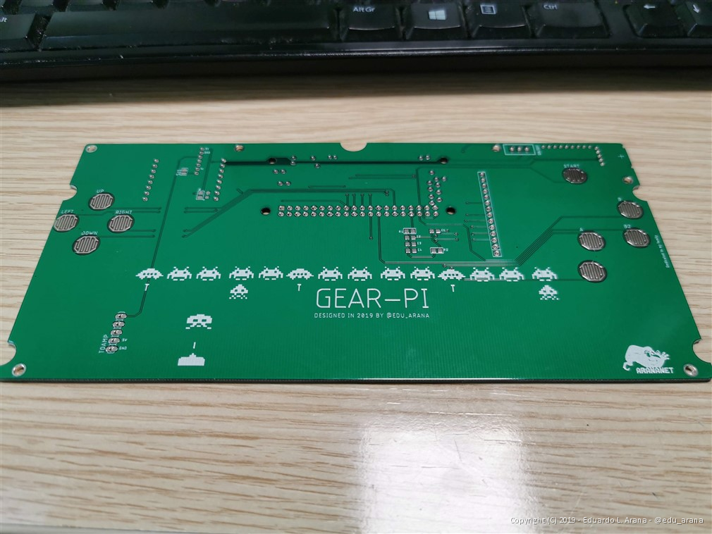 GEARPI - GameGear Board replacement (Black PCB)