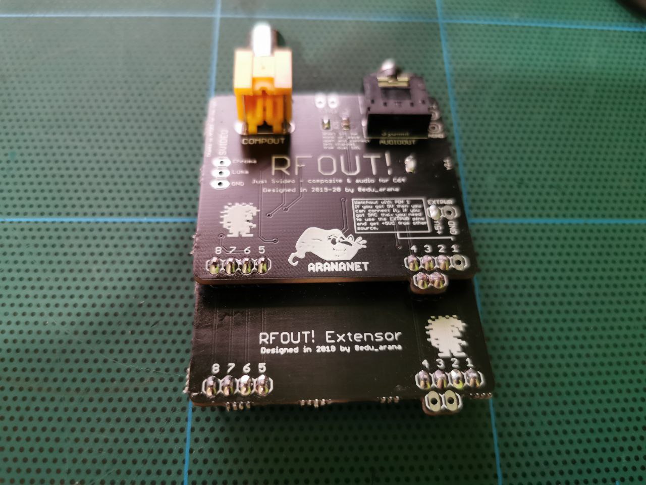 RFOUT! A RF modulator replacement board for C64