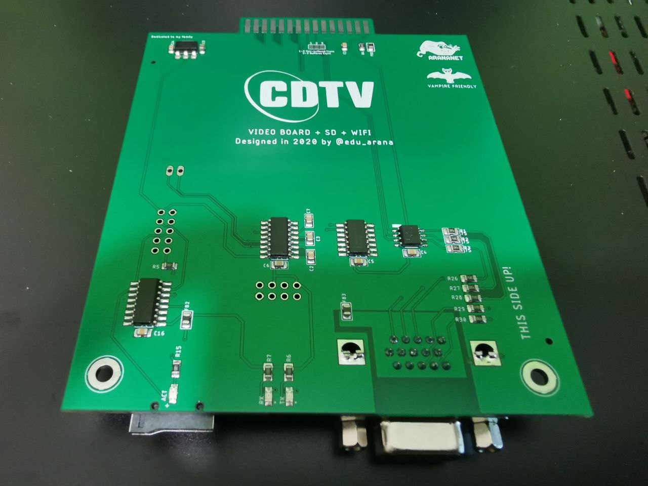 Ultimate CDTV video board + SD + Wifi (serial)