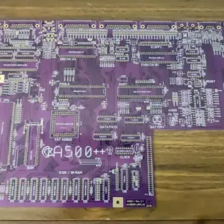 Amiga 500++ Replica PCB by Peepo – Gold Finish, Brand New