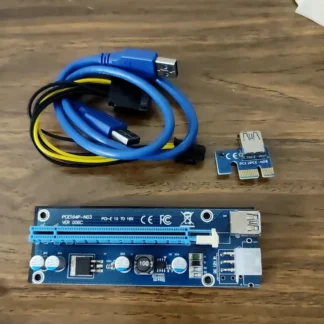 5 x PCIe 1x to 16x Riser Adapter Card – Brand New